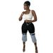 Women's Stretch Denim Flared Pants - Patchwork Bootcut Cropped Jeans (Light Blue) | Retro Streetwear & Casual Chic_ecoleips.com