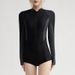 Aria Basics Dezilan Women's - New Japanese Korean Style Sporty One-Piece Swimsuit, Diving Suit, Slimming And Modest, Export Swimwear_ecoleips.com