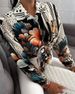 Women’s Clothing floral print commuter casual shirt_ecoleips.com
