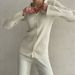 Women's Clothing OL casual knitted suit for home and street, comfortable and simple style _ecoleips.com