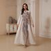 NC64 Mesh Embroidery Sequined Long Skirt Abaya Cross Border Dress for Women Muslim Fashion_ecoleips.com
