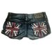 Women's Y2K National Flag Print Color Block Low Waist Slim Fit Denim Shorts Street Style Summer Fashion_ecoleips.com