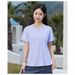 Large Size Summer New Loose Round Neck Ice Silk Quick Drying Men's And Women's Cool Short Sleeved T-shirt_ecoleips.com