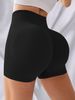 12 Pieces, Seamless Yoga Pants With Hip Lifting, High Waist And High Elasticity, Color Mixing,solid Color Breathable Quick Drying Sports And Fitness_ecoleips.com