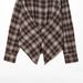 Aria Basics Aria Basics Cross-border European And American Women's Clothing, Popular On , Plaid Ruffled Long-sleeve Casual Shirt With_ecoleips.com