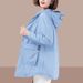 New Medium And Long Sunscreen Clothes Korean Version Loose Large Size Jacket Women's Spring And Summer Thin UV Protection Sunscreen Clothes_ecoleips.com