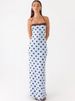 Mozision Polka Dot Backless Sexy Maxi Dress Women Elegant Halter Off-shoulder Sleeveless Bodycon Club Party Long Dress Female_ecoleips.com