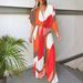 Women's Clothing Bat Sleeve Suit Irregular Short Sleeve Waist Wide Leg Pants Trousers Two Piece Suit_ecoleips.com
