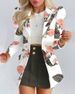 Women's Long Sleeve Blazers Streetwear Flower_ecoleips.com