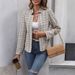 2024 Autumn European And American Foreign Trade Cross-Border's Fashion Slim-Fit Cardigan Elegant Office Blazer For_ecoleips.com