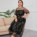Women's Clothing Mesh Embroidered Banquet Party Long Dress 200 Pounds To Wear_ecoleips.com