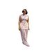 Women's Clothing Spring Fashion Pleated Round Neck Two Piece Set With Printed Wide Leg Pants And Flutter Sleeve Casual_ecoleips.com