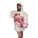 American Street-Style Pearl Buttoned Hoodie For Women, Featuring Autumn/Winter Rock-Punk Text-Print Design With Loose Lo_ecoleips.com