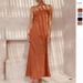 European And American Cross Border Spring And Summer New Sexy Solid Color Slim Sleeveless Backless Temperament Dress For Women_ecoleips.com