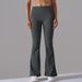 Women's wide-leg pants hip yoga bell bottoms, high waist leisure fitness pants_ecoleips.com