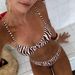 Zebra Print Strapback Bikini Swimsuit Set Women's Sexy Cross Border European American Style No Padded 206_ecoleips.com