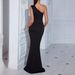 Women's Clothing One shoulder slit thigh formal dress female ball elegant long dress elegant dress birthday party _ecoleips.com