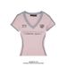 Women's Clothing Sweet And Cool Hot Girl Short Sleeve T-Shirt Slim Fit Unique Design Retro V Neck Top For Summer Women_ecoleips.com