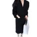 Women's Clothing Thick Needle Sweater Chunky Knit Cardigan Oversized Longline Coat With Pockets - Cozy Loose Fit Korean Style Open Front Sweater_ecoleips.com