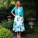 Women's Floral Print Sundress Set – Bohemian Vacation Dress With Digital Print (Pink/Lake Blue/Purple/Blue, S/M/L/XL/XXL)_ecoleips.com
