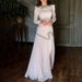 Women's Casual Long Sleeve Draped Gowns Dress Elegant Hight Waist Solid Long Party Dresses Sequin Splicing V-neck Banquet Dress_ecoleips.com