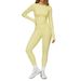 Women's Clothing Tight Fitting Sanded Yoga Suit Quick Drying Fitness Clothes Winter Outdoor Running Sports Suit Female_ecoleips.com
