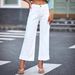 High Waist Wide Leg Jeans For Women - Stretch Denim Pants In 7 Colors (White/Grey/Navy/Green) | Comfortable & Trendy Streetwear_ecoleips.com