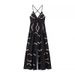 Women's Sexy Summer Dress - Halter Neck Backless With High Slit, Slim Fit Long Skirt (Trendy European & American Style)_ecoleips.com