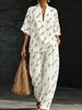 Summer Women's Suit Set V Neck mid Sleeve Wide Leg Pants Loose Relaxed Style Two Piece Cross Border E Commerce_ecoleips.com