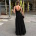 French Style Cold Shoulder 2025 Summer New Waist-Cinching Slimming Elegant Long Dress For Women Wholesale_ecoleips.com