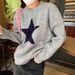 Diyun European And American Vacation Style Round Neck Simple Long Sleeve Knit Sweater Women's Clothing 2025_ecoleips.com