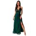 Women’s Clothing Fashion Summer New Solid Color Sexy Suspender Slit Wide Skirt Dress_ecoleips.com