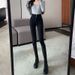 Black Gray High-waisted Jeans For Women, Autumn And Winter New Slim-fit Student Skinny Pencil Pants_ecoleips.com
