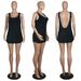 2025 Summer European And American Foreign Trade Women's Fashion New Sexy Slim Fit Bodycon Backless Drawstring Strap_ecoleips.com