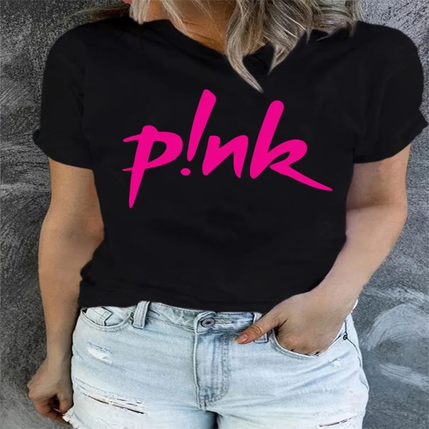 WoWoWomen's Graphic Funny Letter Print T-shirt - Short Sleeve Crew Neck Casual Top for Summer and Spring,Casual Short Sleeve Tee._ecoleips.com