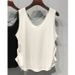 Modal Cotton Spring-summer Lace-trimmed Camisole Women, Plus Size, Suitable For Outerwear Or As An Inner Layer, With A_ecoleips.com