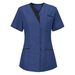 Beauty Salon Work Clothes Doctor Short Sleeve Tops V Neck Nurse Clothes Female Nursing Technician Clothes_ecoleips.com