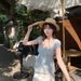 Cross-border Summer New Sweet Y2K Lace Hollow Embroidered French Floral Short-sleeve Fashion Top Women's Vest_ecoleips.com