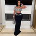 Women's Clothing New Solid Color Navel Baring Hot Diamond Off Shoulder Tube Top Vest Half Length Skirt Suit_ecoleips.com