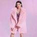Elegant Faux Fur Coat For Women – Long Sleeve, Notched Collar, Plus Size (S-XXXXL, Pink/White)_ecoleips.com