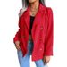 Fashionable Women's European And American Loose-fitting Blazer, Black 2025 Casual Corduroy Small Suit, New Blue Cotton_ecoleips.com