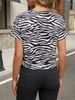 Tankaneo Women Short Sleeve Cropped T-Shirts Crew Neck Loose Crop Tops Summer Casual Drop Shoulder Basic Tees_ecoleips.com
