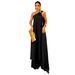 Summer Women's Long Loose Top And Solid Color Trousers Set American Fashion_ecoleips.com