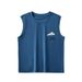 Children's Pure Cotton Vest, Undershirt, T-shirt For Boys, Baby Cartoon All-cotton Sleeveless Top, Can Be Worn Outside_ecoleips.com