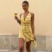 Summer New Women's Sexy Halter Neck Sleeveless Slim Polka Dot Mesh Dress_ecoleips.com