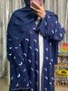 New Muslim Dresses Islamic Clothing Moon Embroidery Robe And Chiffon Scarf Ramadan Dubai Luxury Abaya Moroccan Kaftans For Women_ecoleips.com