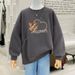 Factory Wholesale New Dopamine Outfit High-end Design Autumn Winter Top Fleece Lined Thickened Sweatshirt For Women_ecoleips.com