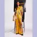 Women's Satin Short Sleeved Casual Suit With Tie Up Collar Fashion Vacation Wear_ecoleips.com