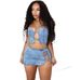 Women's Clothing Summer New Fashion Sexy Tie String Chest Wrap Top Slit Hip Skirt_ecoleips.com