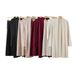 Women's 3D Knit Pullover Top & Wide Leg Pants Set - Elegant Office Casual Outfit With Embroidery Detail, Polyester Comfort Fit_ecoleips.com